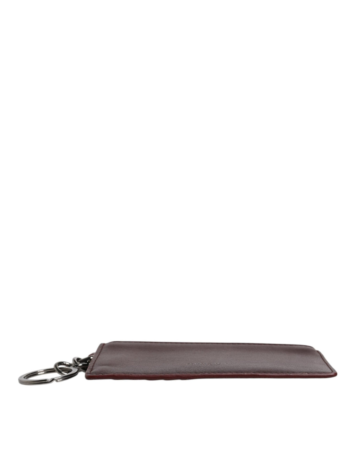 Dolce & Gabbana Brown Calfskin Leather DG Logo Card Holder Wallet