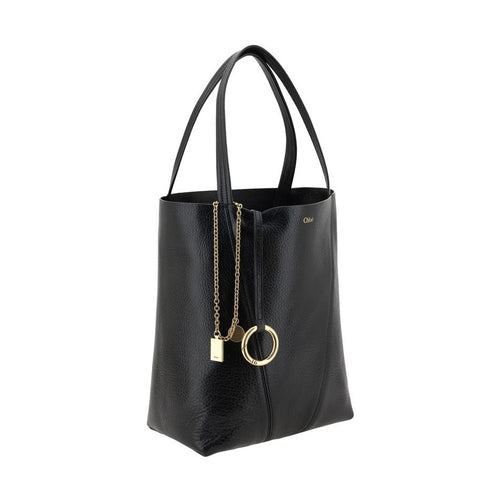Chloé Black Calf Leather Bos Taurus Shoulder Bag