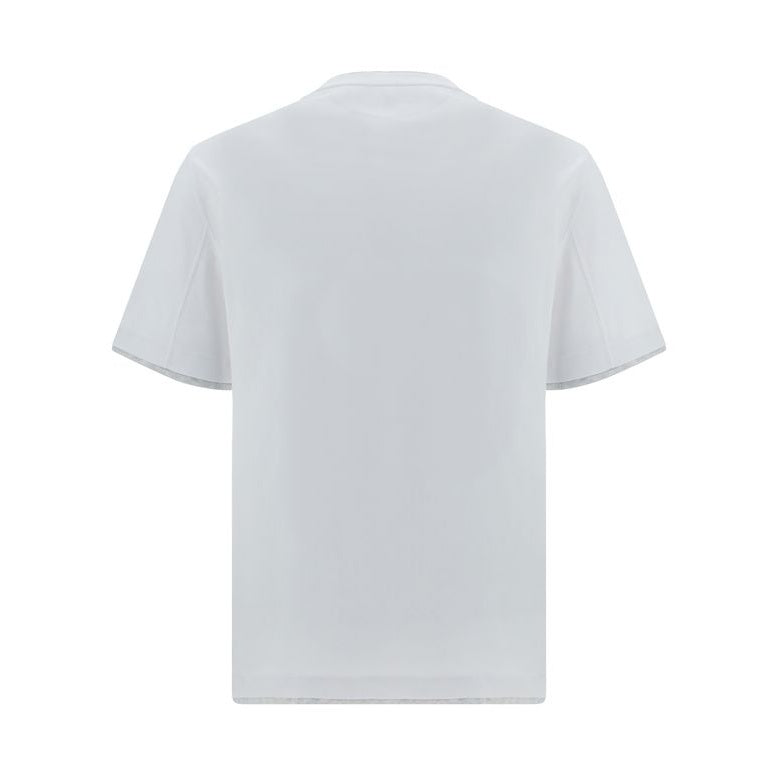 Brunello Cucinelli White Cotton T-Shirt