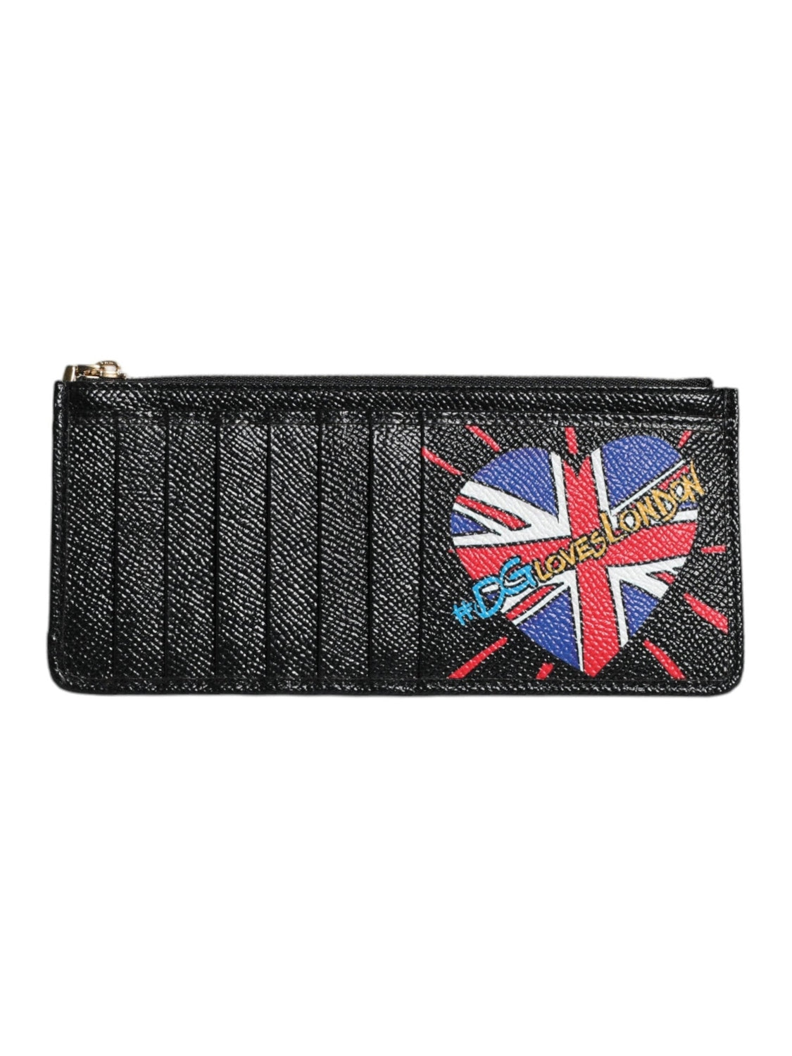 Dolce & Gabbana Black Leather #DGLovesLondon Cardholder Case Wallet