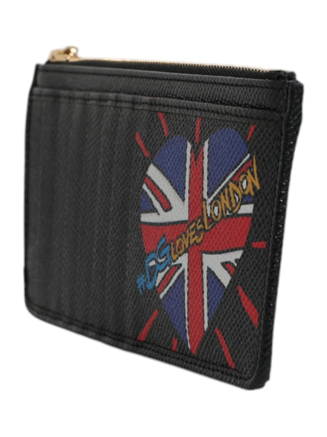 Dolce & Gabbana Black Leather #DGLovesLondon Cardholder Case Wallet