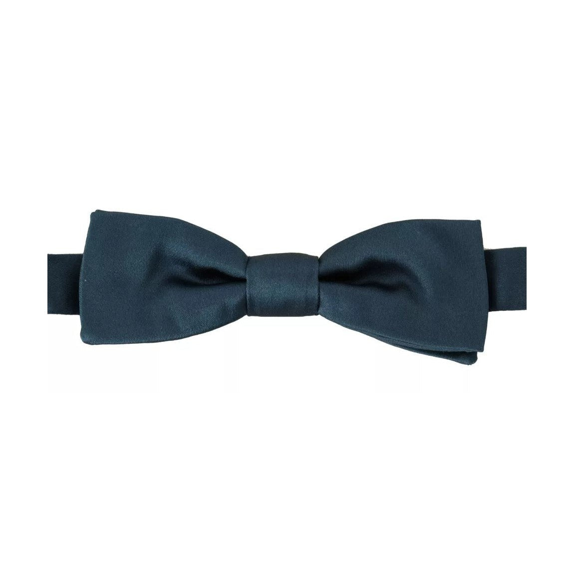 Dolce & Gabbana Blue 100% Silk Adjustable Neck Bow Tie Mens