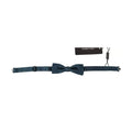 Blue 100% Silk Adjustable Neck Bow Tie Mens