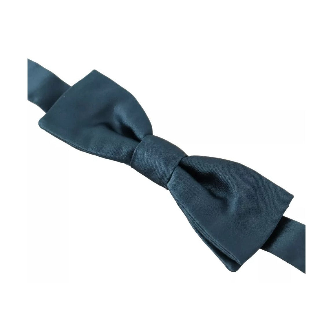 Dolce & Gabbana Blue 100% Silk Adjustable Neck Bow Tie Mens