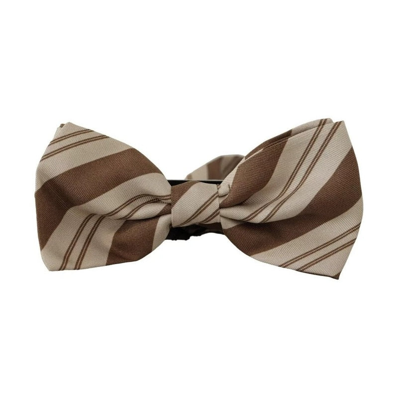 Dolce & Gabbana Multicolor Patterned Adjustable Neck Bow Tie Men