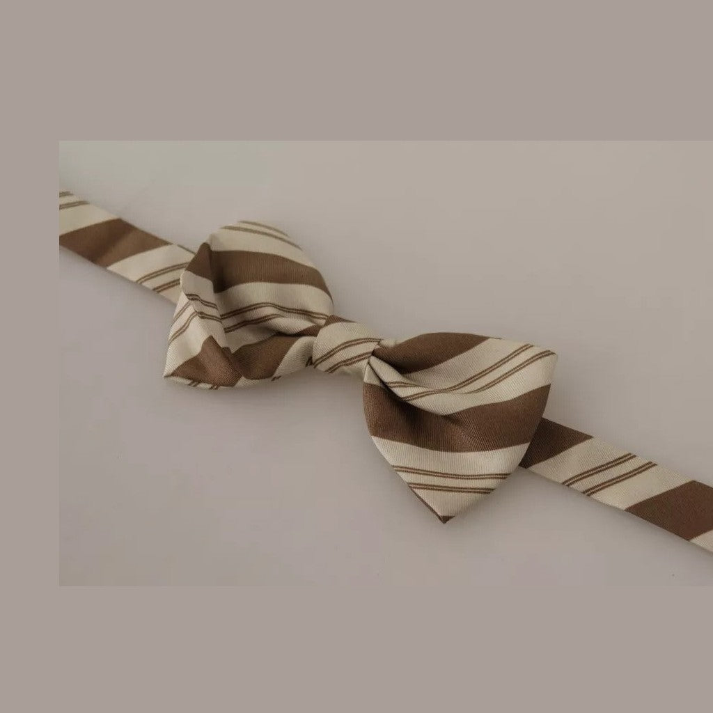 Dolce & Gabbana Multicolor Patterned Adjustable Neck Bow Tie Men