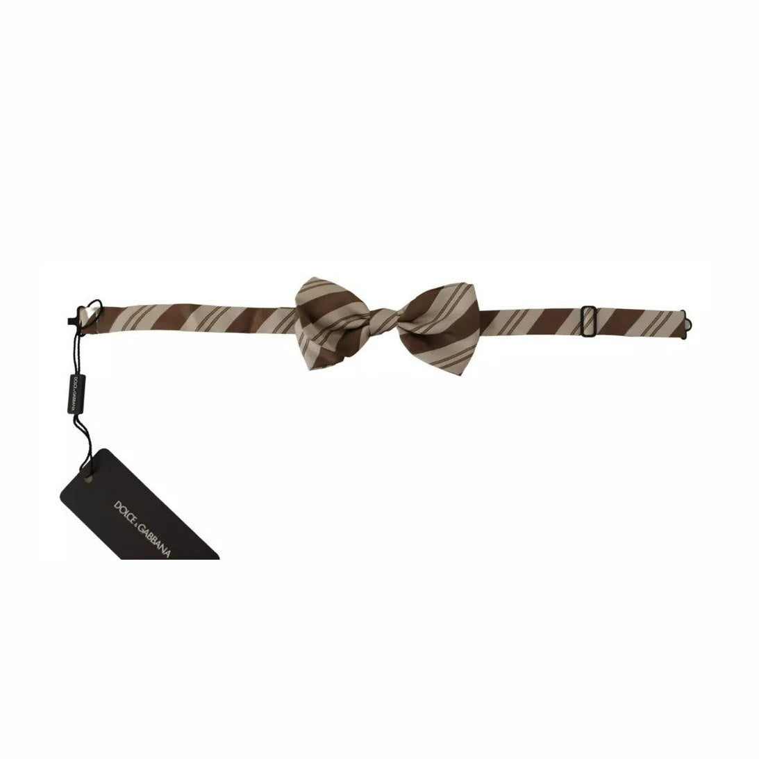 Dolce & Gabbana Multicolor Patterned Adjustable Neck Bow Tie Men