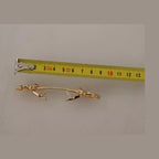 Dolce & Gabbana Gold Plated 925 Sterling Silver Crystal Collar Stop Brooch