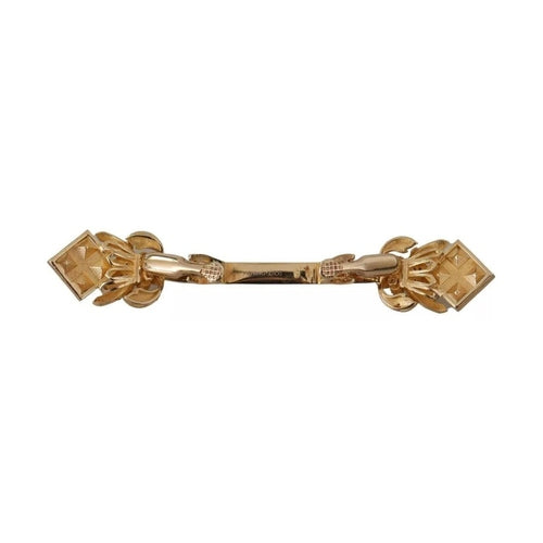 Dolce & Gabbana Gold Plated 925 Sterling Silver Crystal Collar Stop Brooch