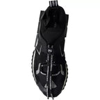 Black White Logo Sorrento Mens Sneakers Shoes