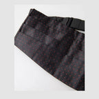 Dolce & Gabbana Black Silk Dotted Waist Tuxedo Belt Cummerbund