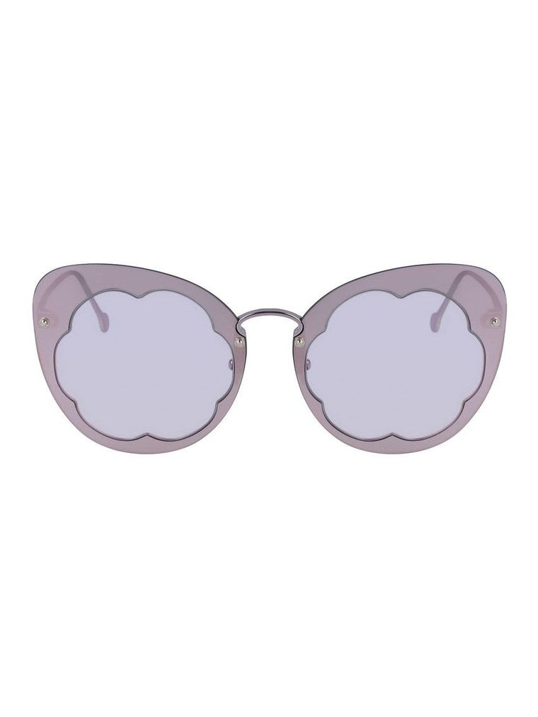 Salvatore Ferragamo Purple Metal Sunglasses