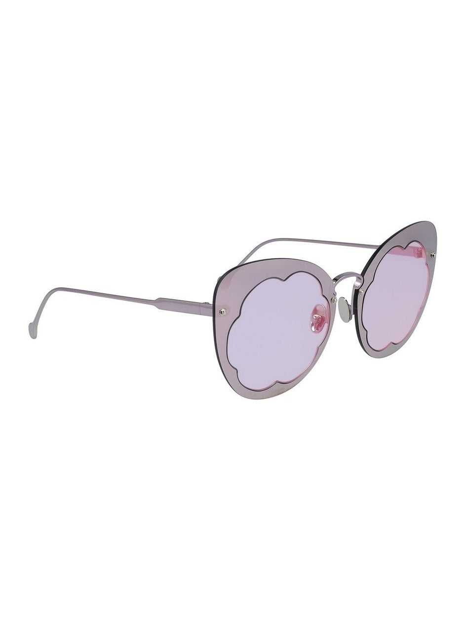 Salvatore Ferragamo Purple Metal Sunglasses