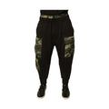 Dolce & Gabbana Black Camouflage Cotton Jogger Cargo Pants