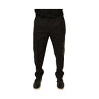 Dolce & Gabbana Black Cotton Men Cargo Casual Pants