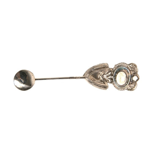 Dolce & Gabbana Silver 925 Sterling Silver Crystals Pin Collar Brooch