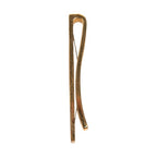 Dolce & Gabbana Gold Tone Brass Logo Branded Tie Clip Bar