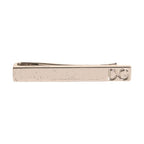 Dolce & Gabbana Silver Tone Brass Logo Branded Tie Clip Bar