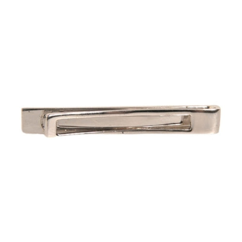 Dolce & Gabbana Silver Tone Brass Logo Branded Tie Clip Bar