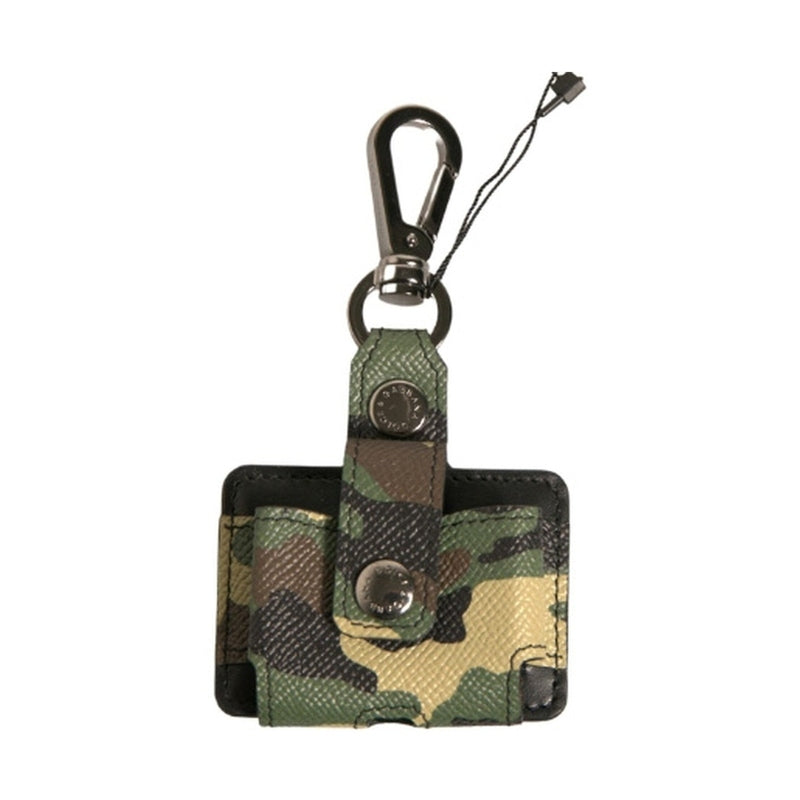 Dolce & Gabbana Multicolor Camouflage Leather Metal Airpods Case