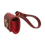 Dolce & Gabbana Black Leather Devotion Heart Strap Airpod Case