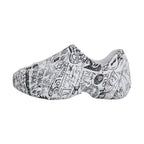 Dolce & Gabbana White Black Graffiti Daymaster Sneakers Shoes