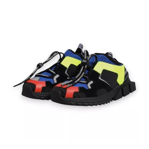 Dolce & Gabbana Multicolor Mesh Sorrento Trekking Sneakers Shoes
