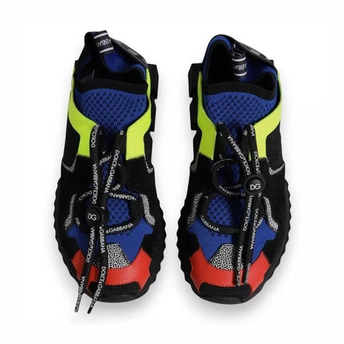Dolce & Gabbana Multicolor Mesh Sorrento Trekking Sneakers Shoes