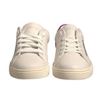 Dolce & Gabbana White Suede Leather Low Top Sneakers Shoes