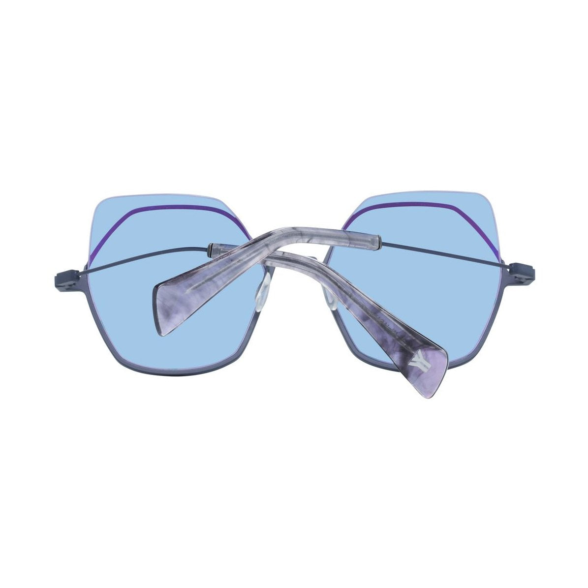 Yohji Yamamoto Gray Metal & Plastic Sunglasses