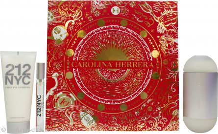Carolina Herrera 212 Nyc Gift Set 100Ml Edt + 75Ml Body Lotion + 10Ml Edt ƒ?? beauty &amp; skincare essential for daily radiance