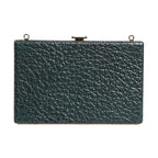 Dolce & Gabbana Black Leather Clutch Evening Crossbody Bag