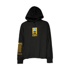 Dolce & Gabbana Black Cotton Hooded DG Shield Pullover Sweater