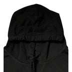Dolce & Gabbana Black Cotton Hooded DG Shield Pullover Sweater