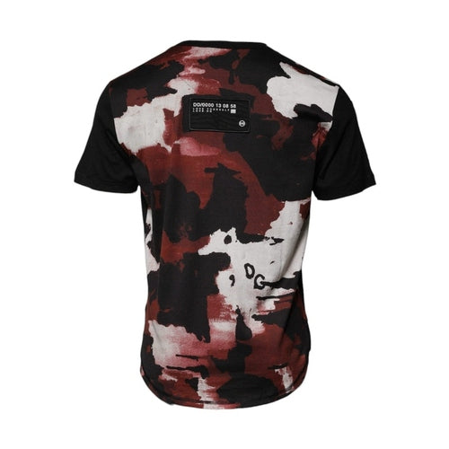 Dolce & Gabbana Multicolor Camouflage Crew Neck T-shirt