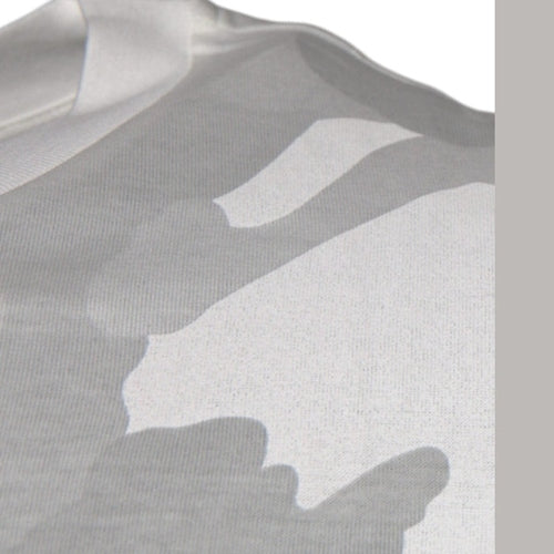 Dolce & Gabbana White Gray Camouflage Cotton Crew Neck T-shirt