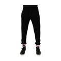 Black Wool Mid Waist Jogger Sweatpants Pants