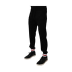 Dolce & Gabbana Black Wool Mid Waist Jogger Sweatpants Pants