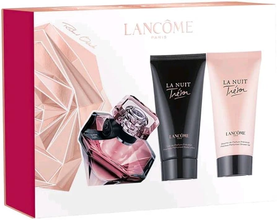 Lancome Tresor La Nuit Gift Set 50Ml Edp + 50Ml Body Lotion + 50Ml Shower Gel – beauty &amp; skincare essential