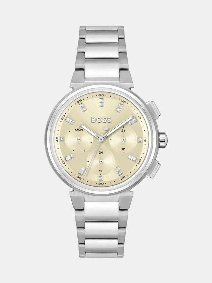 Hugo Boss Silver Stainless Steel Dress Watch