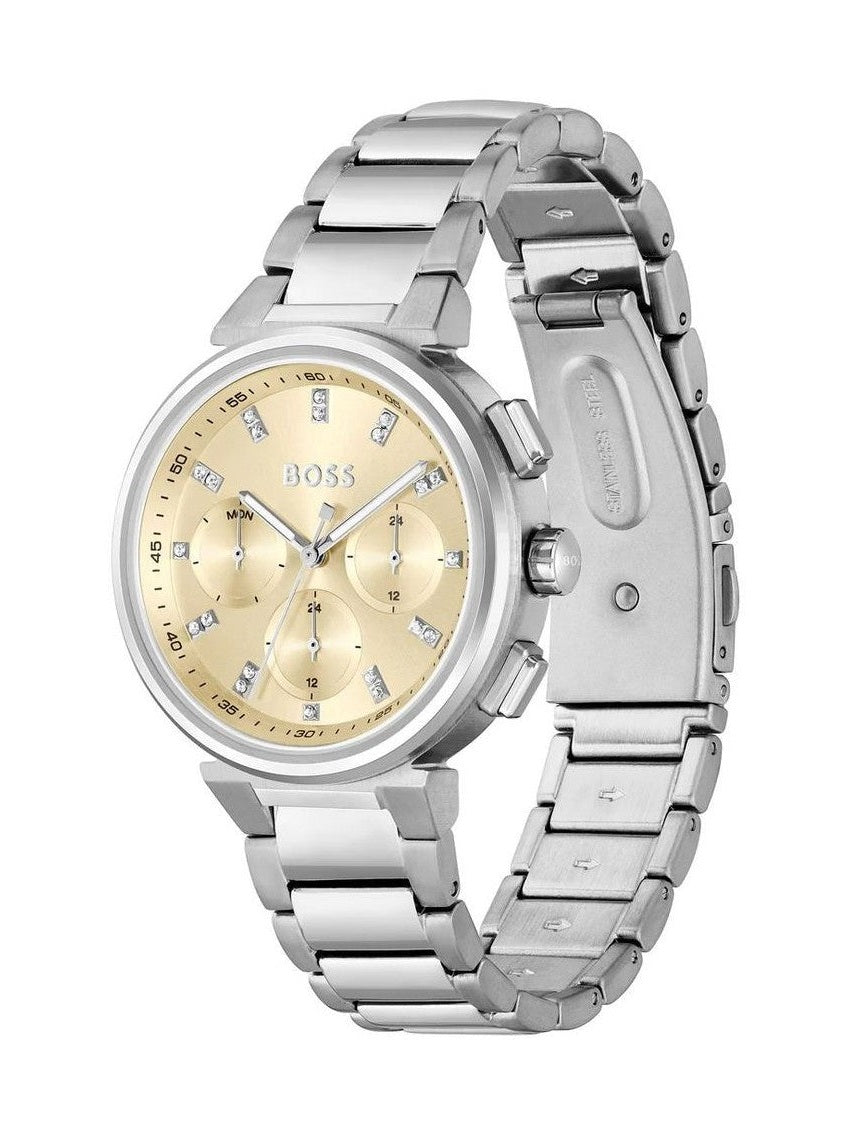 Hugo Boss Silver Stainless Steel Dress Watch