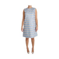 Dolce & Gabbana Light Blue Silver Shift Gown Dress