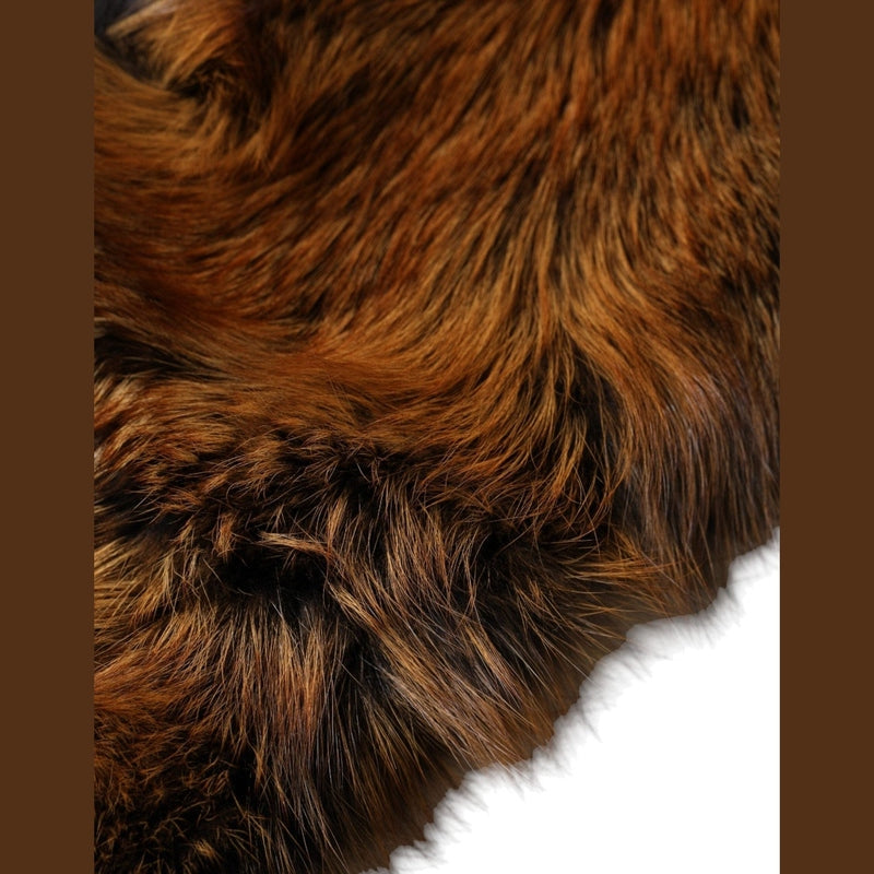 Dolce & Gabbana Brown Red Fox Fur Neck Warmer Winter Scarf