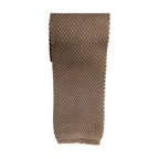 Dolce & Gabbana Brown Silk Adjustable Necktie Tie