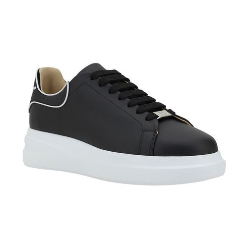 Black Calf Leather Bos Taurus Low Top Sneakers
