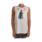 Dolce & Gabbana White Silk Crystal Sequined Fairy T-shirt