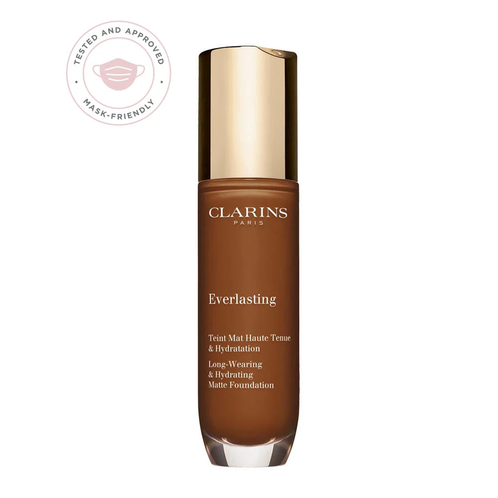 Clarins Everlasting Hydrating &amp; Matte Foundation 30Ml - 120C Espresso – beauty &amp; skincare essential for daily radiance