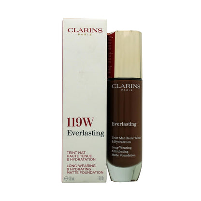 Clarins Everlasting Hydrating &amp; Matte Foundation 30ml - 119W Mocha