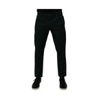 Dolce & Gabbana Dark Green Cotton Loose Men Denim Jeans
