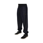 Dolce & Gabbana Black Jacquard Jogger Men Sweatpants Pants